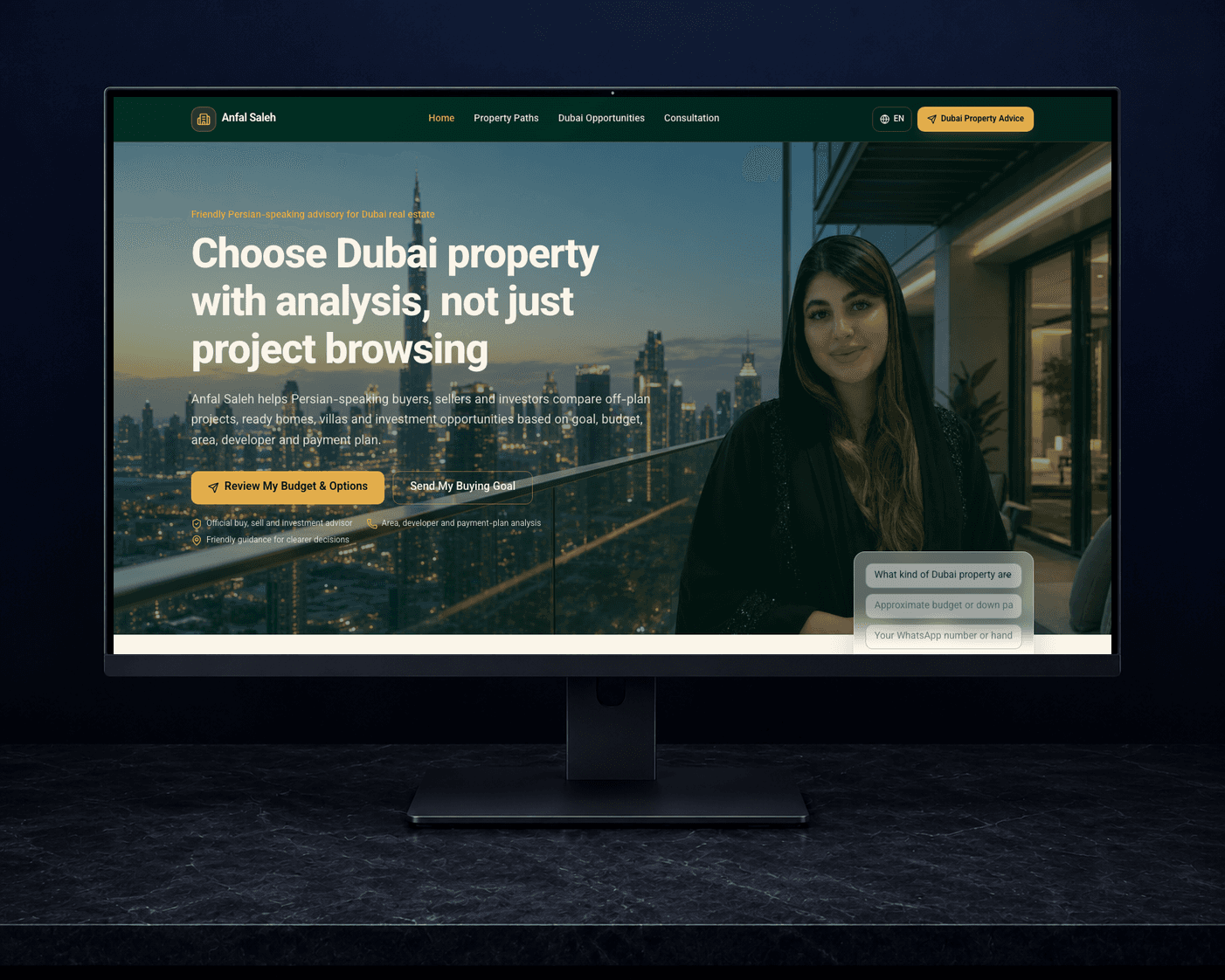 Anfal Saleh — Dubai Real Estate